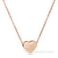 Nouveau collier de coeur en acier inoxydable pour les femmes